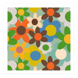 70s Flowers Blue (Print Only) thumbnail