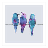 Three birds on a wire	 (Print Only) thumbnail