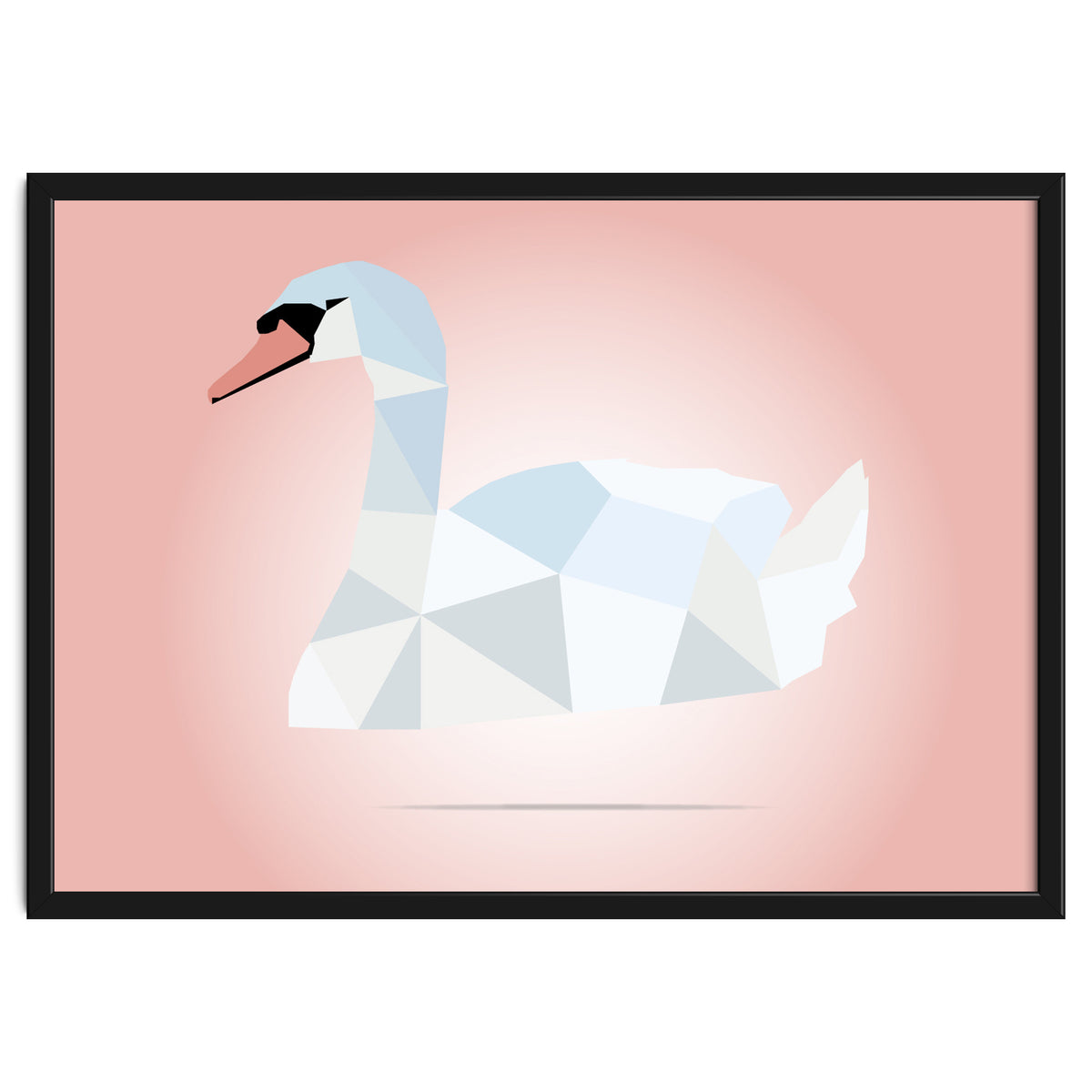 Swan Low Poly Art