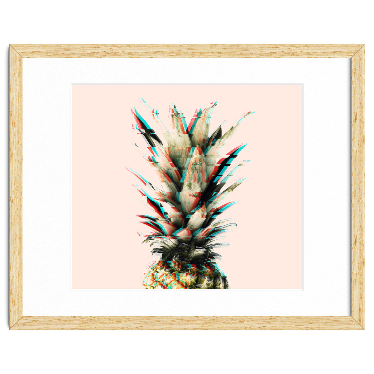 Glitch pineapple pink
