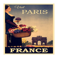 Paris France Travel Poster (Print Only)