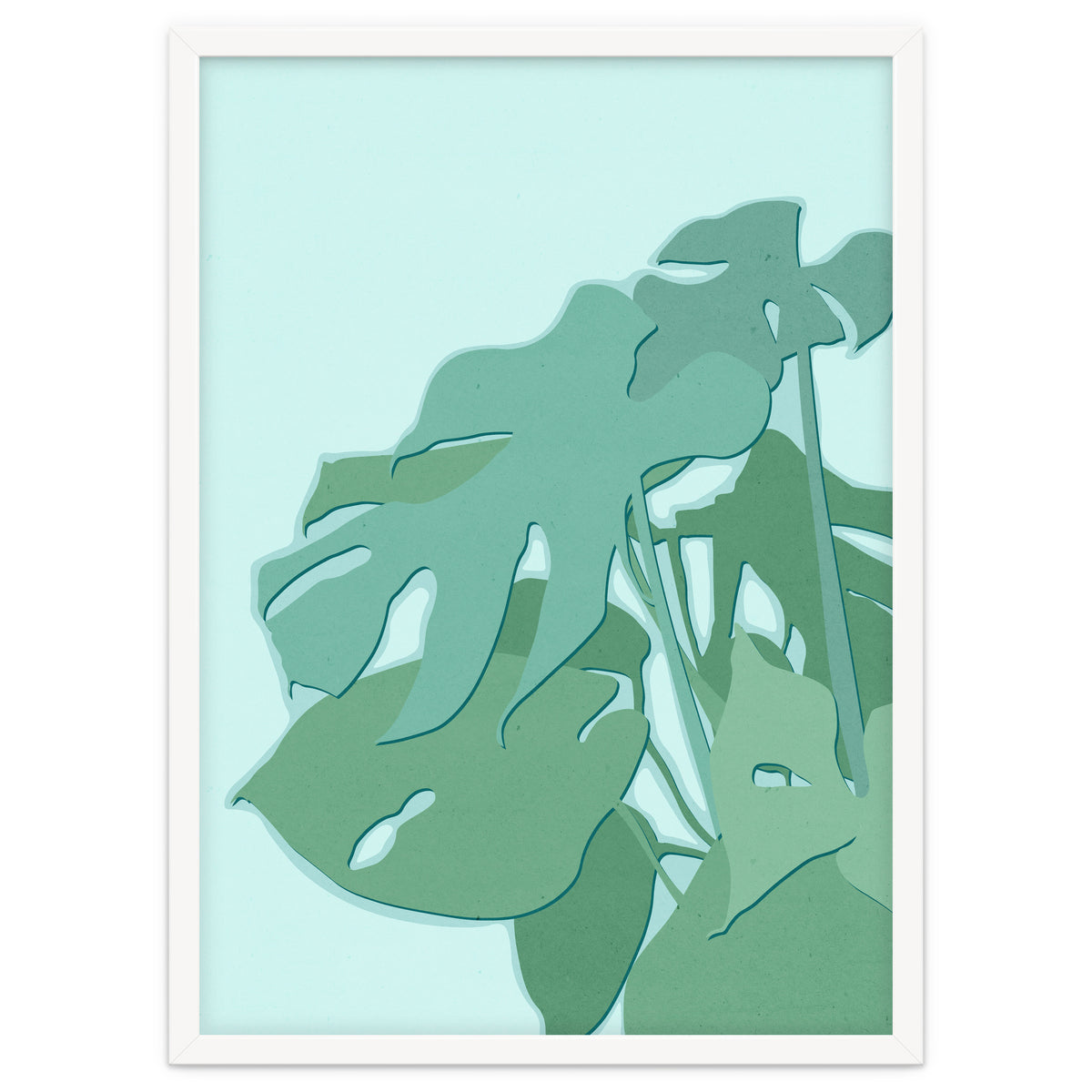 Minimal Monstera Leaves - Greener Eden
