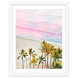 Pink Ocean | Dreamy Scenic Tropical Beach Travel | Blush Nature Sea Beach Coconut Trees thumbnail