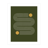 Mid-Century Modern No.25 - Woodblock Print (Print Only) thumbnail