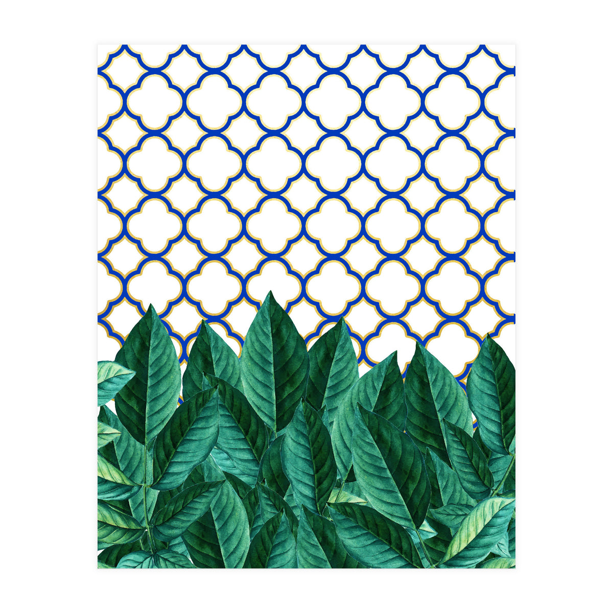 Leaves And Tiles (Print Only)