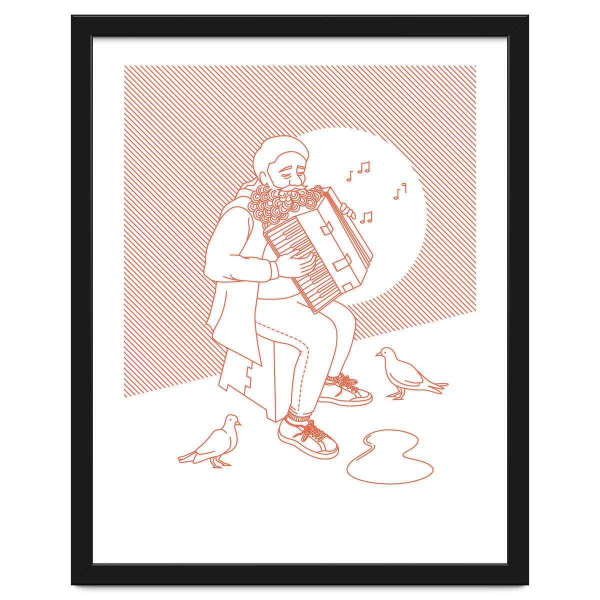 "For Love Not Money" in Orange