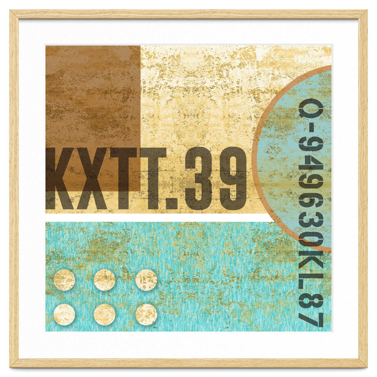 Abstract Industrial Sand And Blue