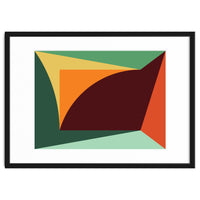 Geometric Shapes No. 18 - orange, green & purple