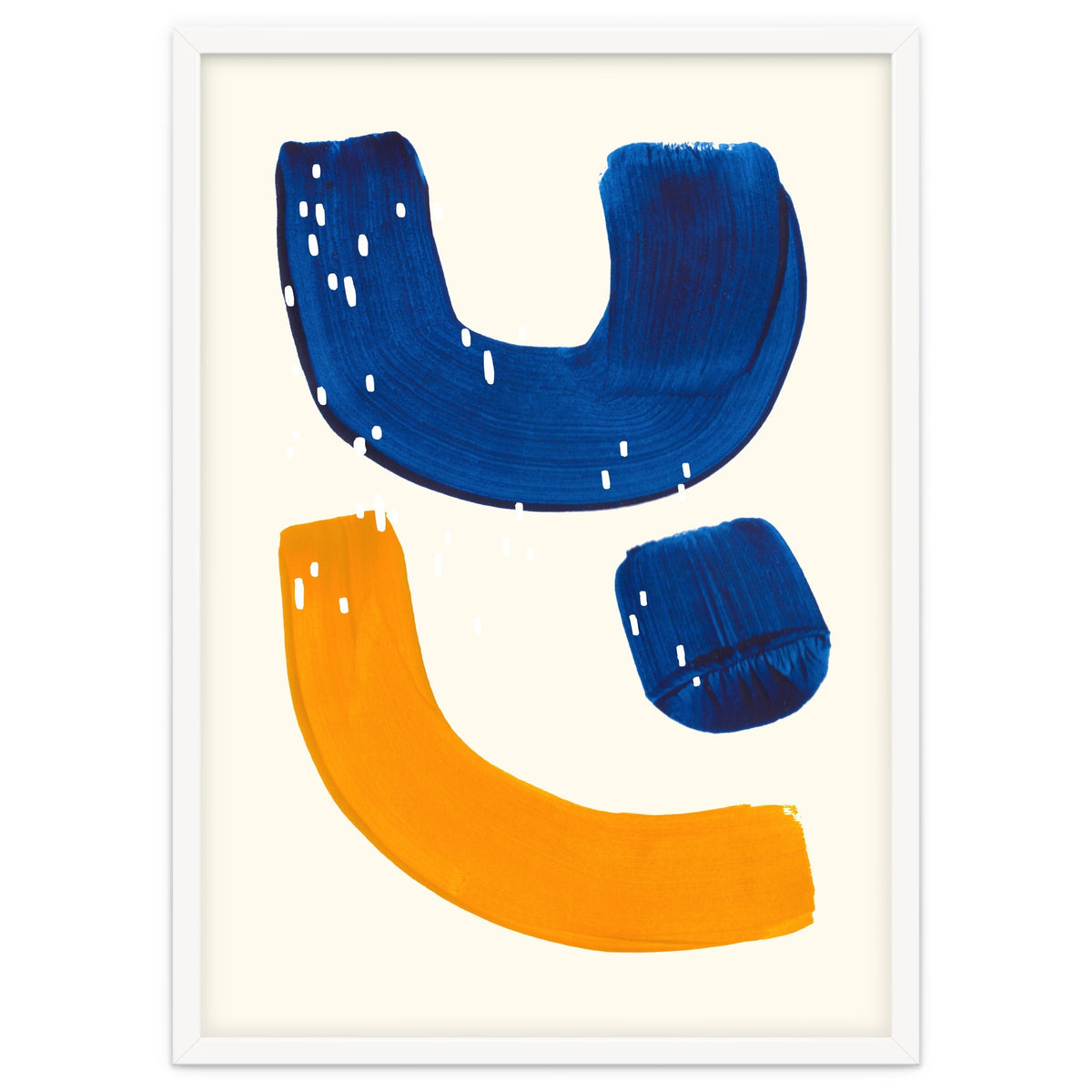 Blue Umbrella For A Yellow Banana