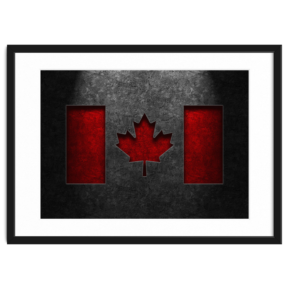 Canadian Flag Stone Texture