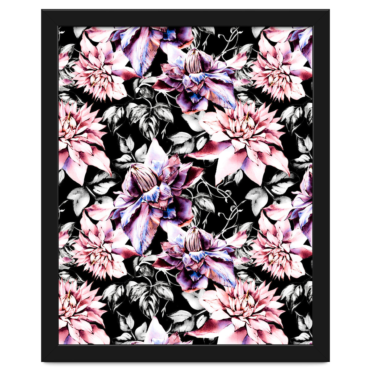 Pink bloom in the dark