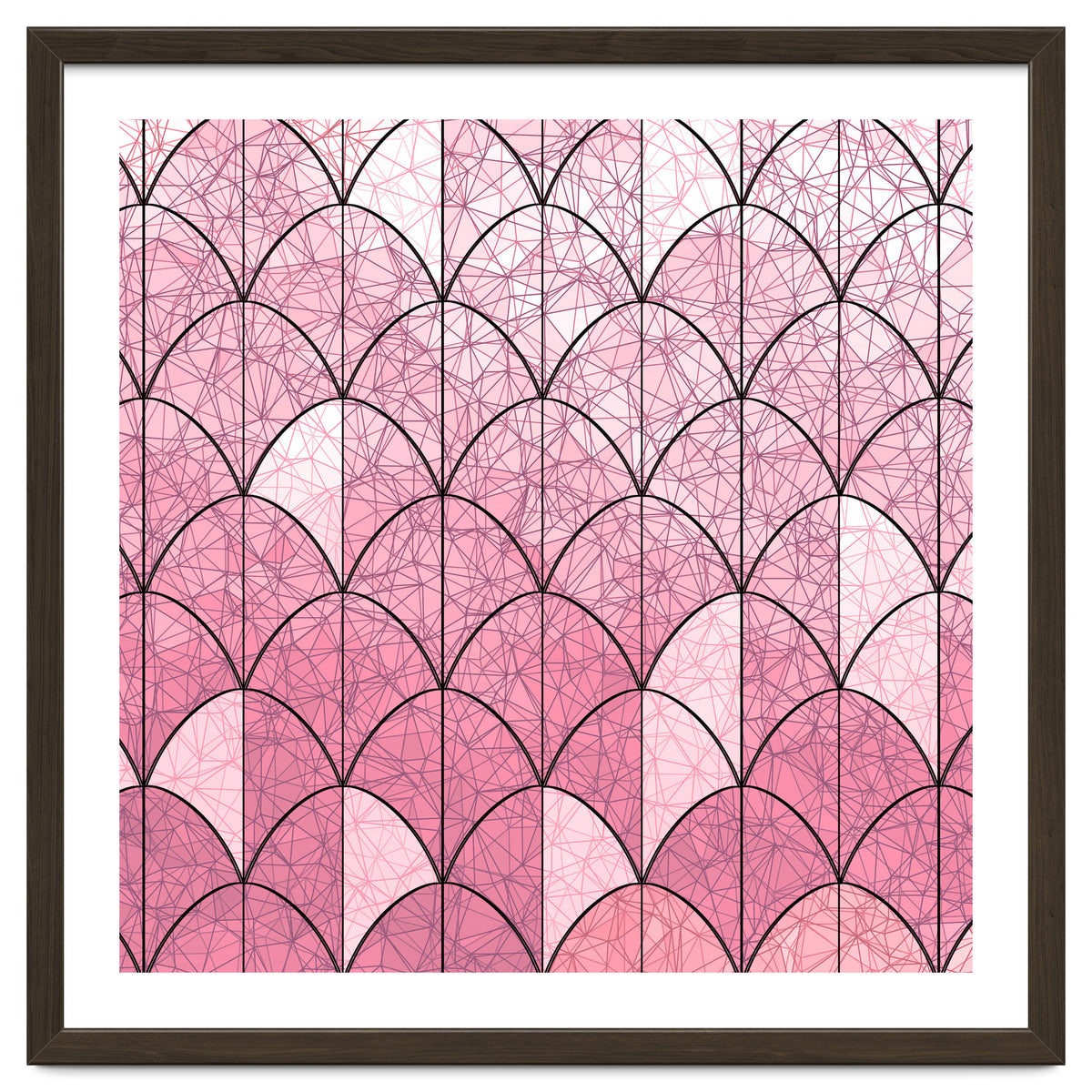 Mermaid scales pink and black