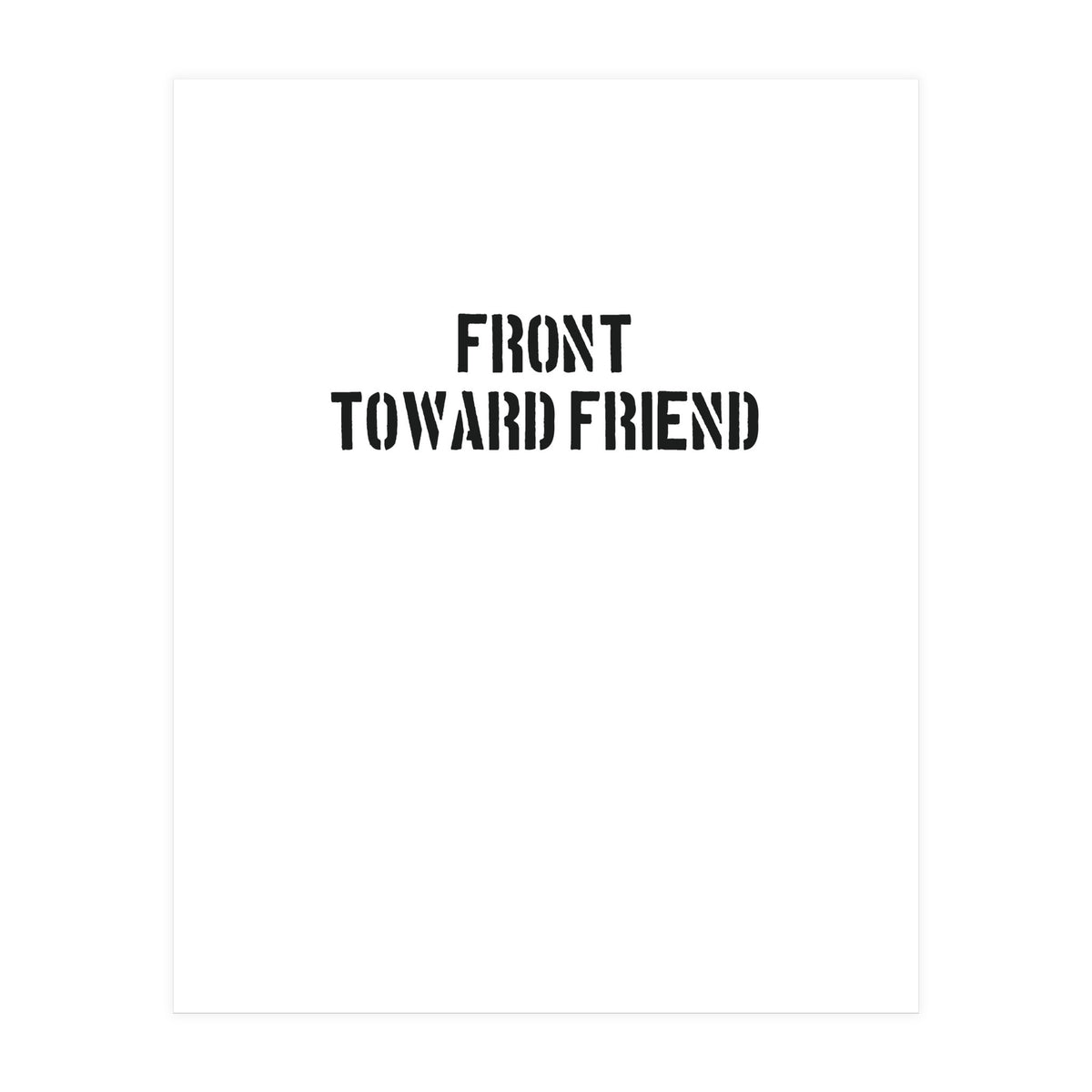 TOWARD FRIEND (Print Only)
