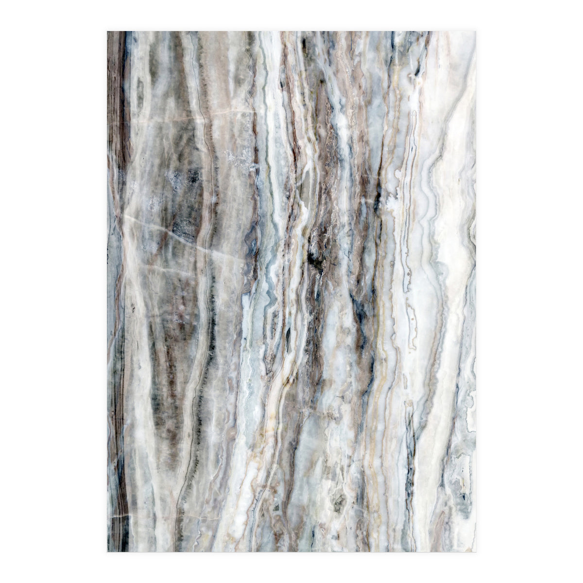 Marble Landscape I Blue and White (Print Only)