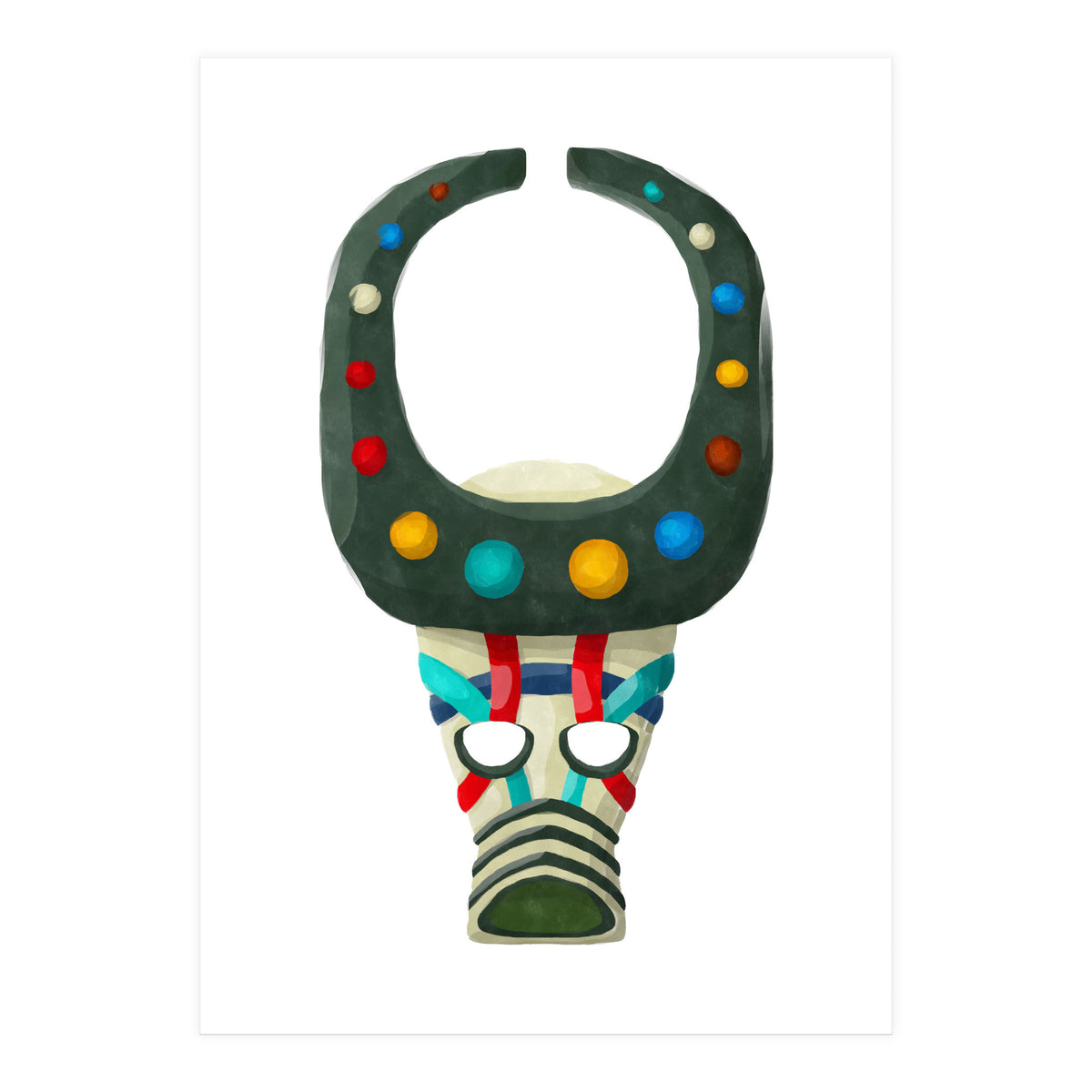 Tribal Mask 19 (Print Only)