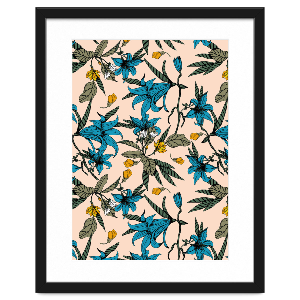 Blooming blossoms bluish I