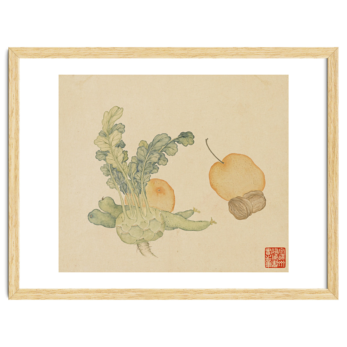 Wang Chengpi ~flowers And Vegetables, Vegetables, Fruits, Epiphyllum, Pears, Peppers