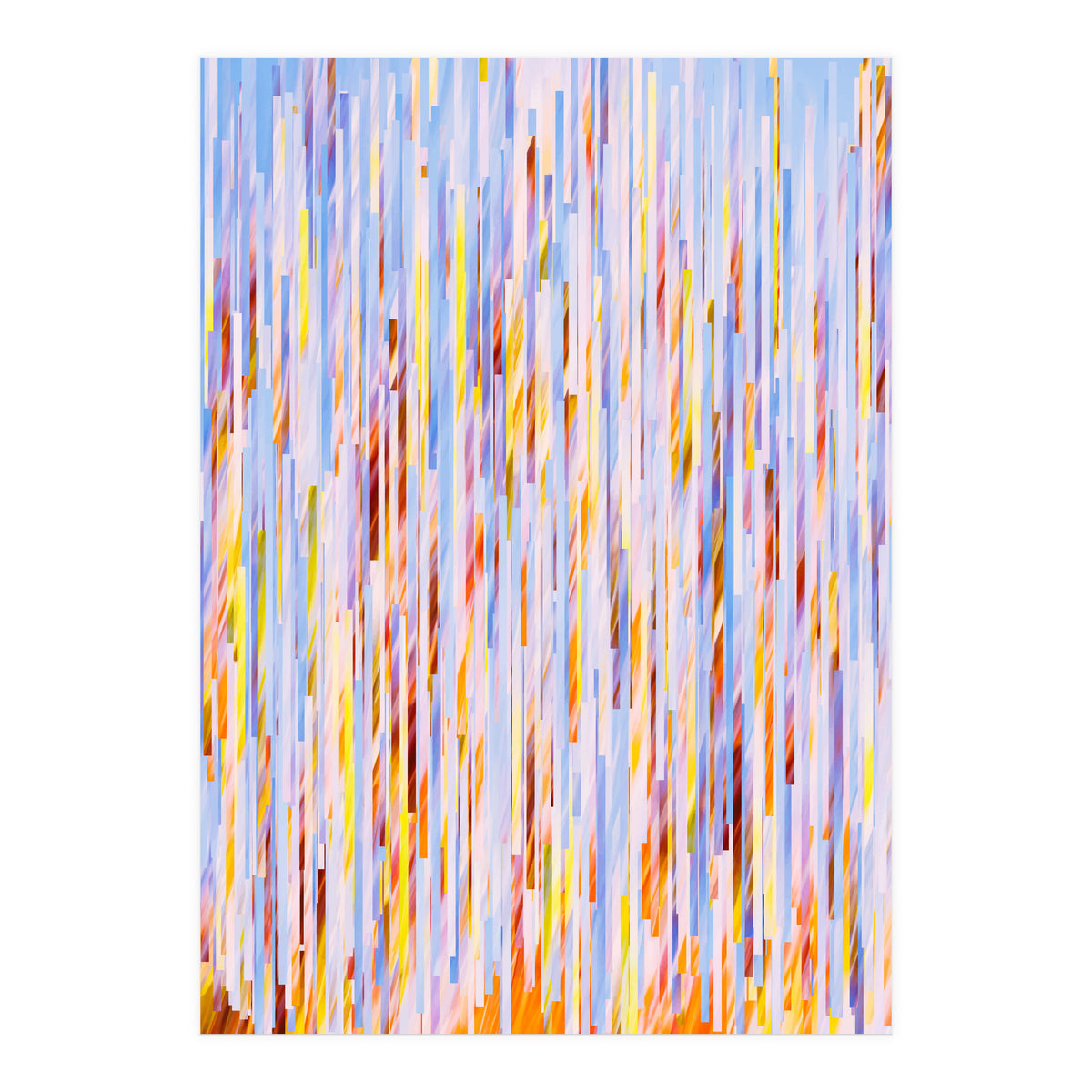 Urban Living | Abstract Geometric Shapes Digital Painting | eclectic Modern Contemporary Boho Chic (Print Only)