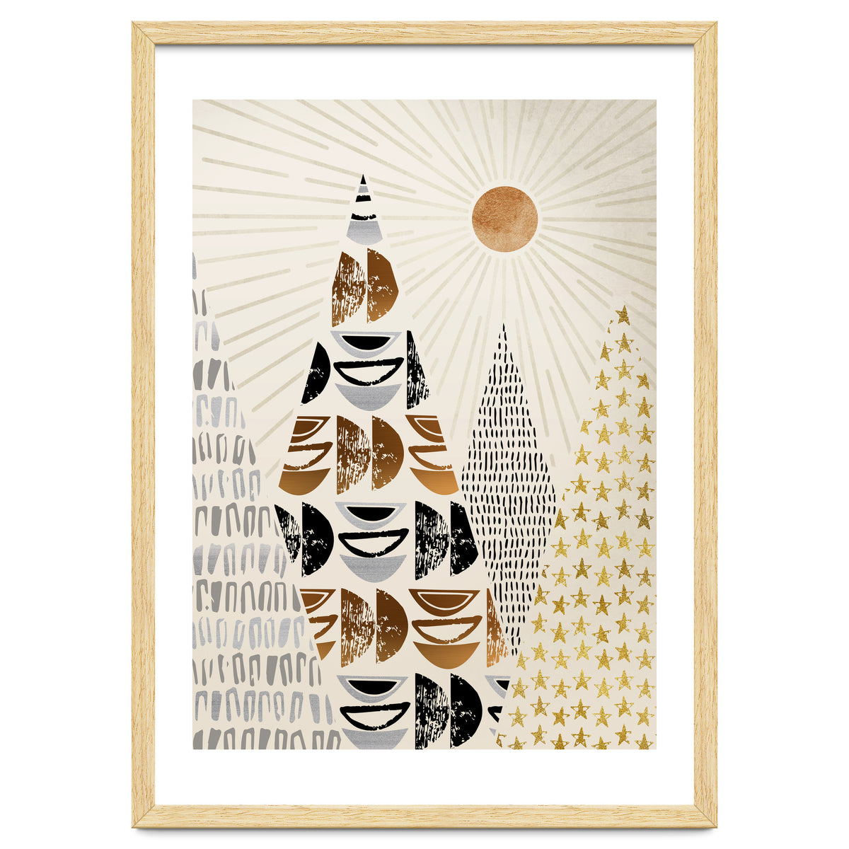 Whimsical Mountain Landscape