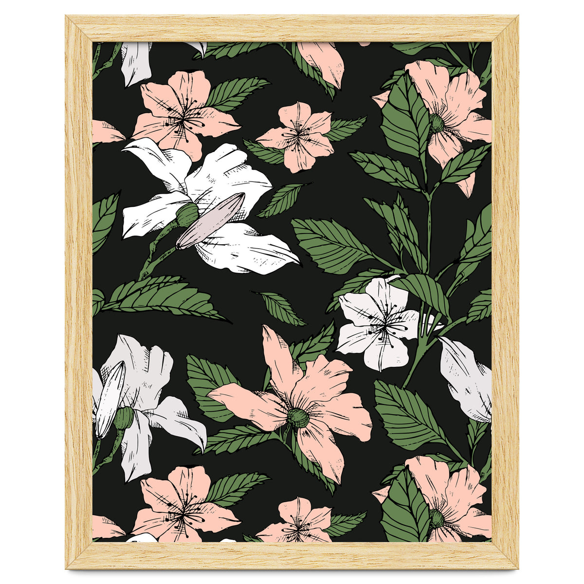 Flowers in the tropical night