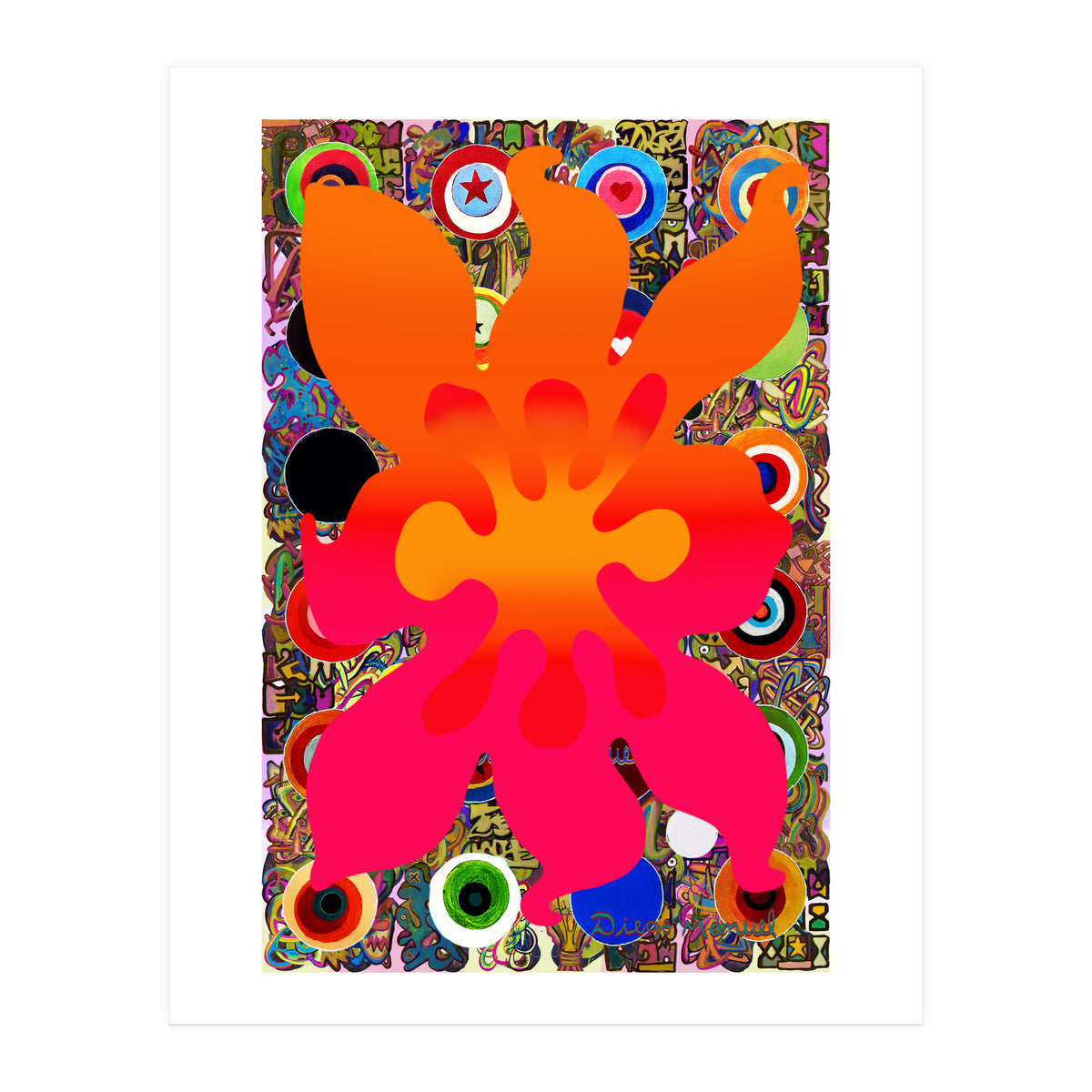 Fuego Y Graffiti 82 (Print Only)