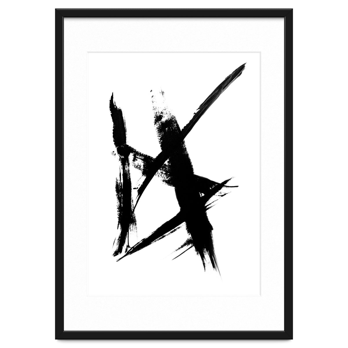 Abstract Brushstroke Print