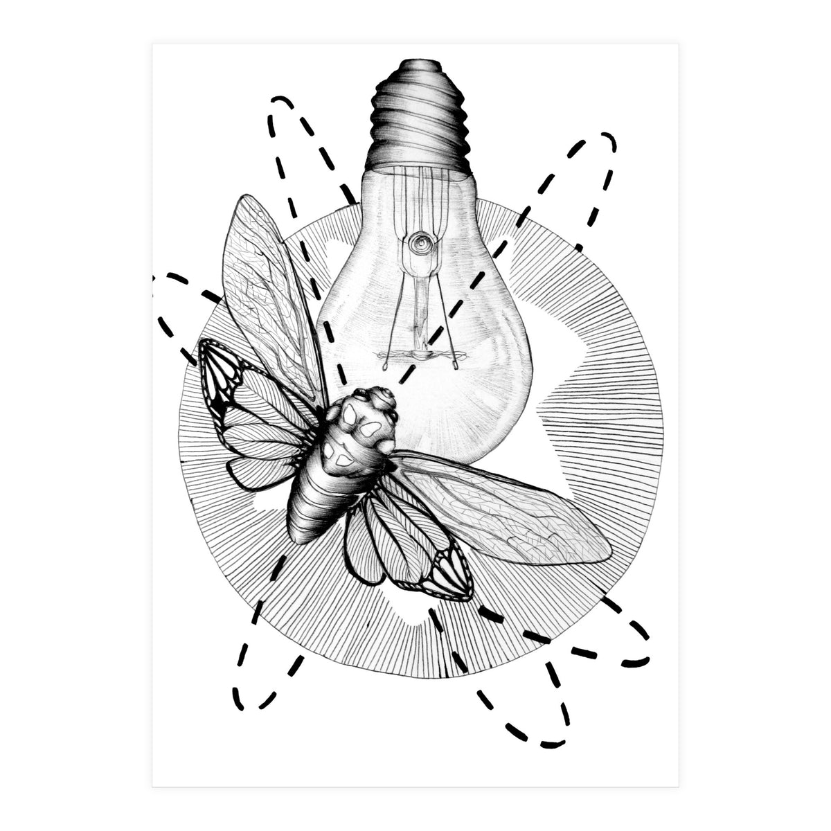 Moth To The Flame (Print Only)