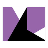 Geometric Shapes No. 64 - purple & black (Print Only) thumbnail