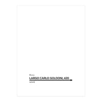LARGO CARLO GOLDONI (Print Only)
