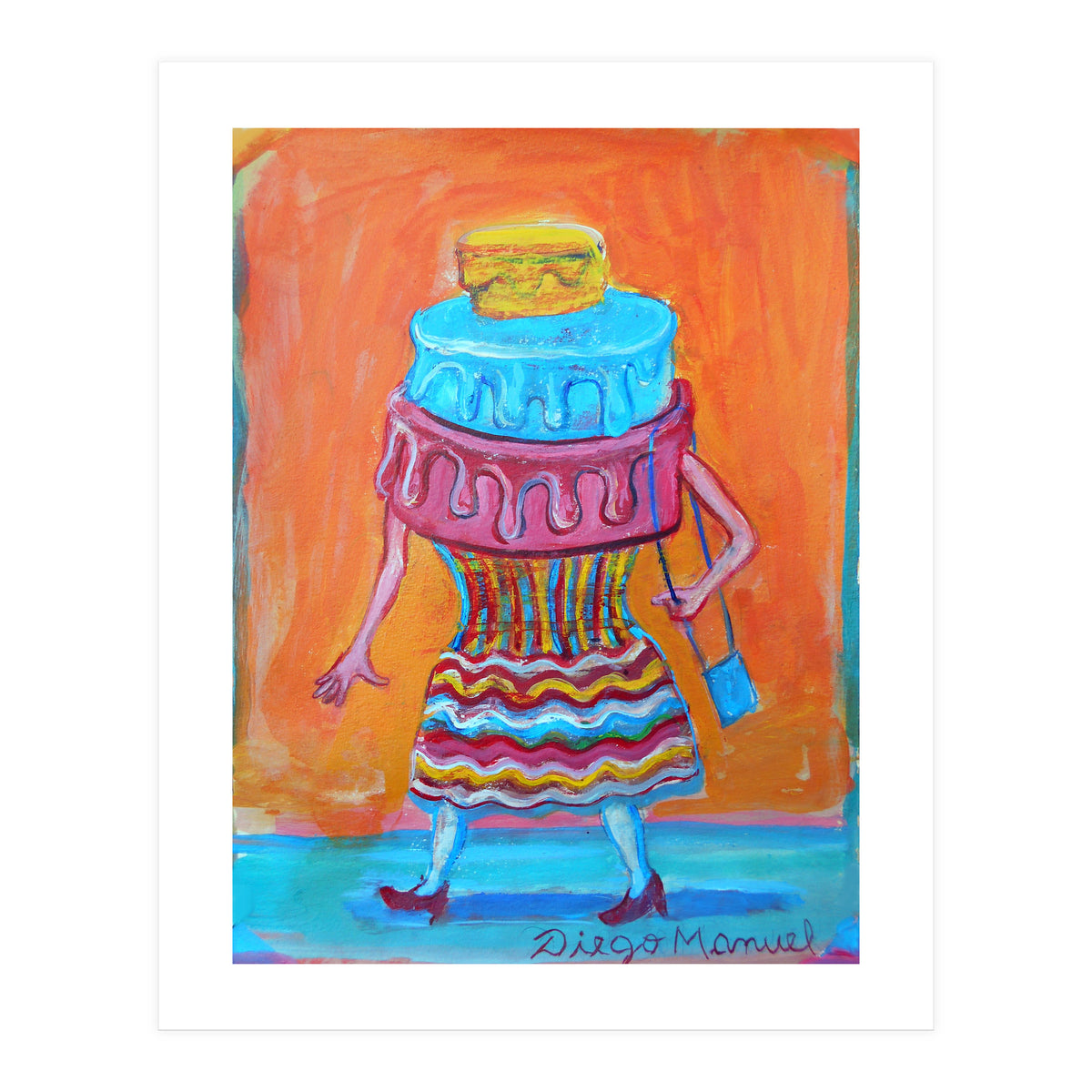 Mujer Pastel (Print Only)