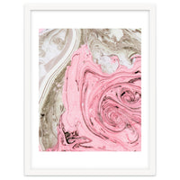 Nude+ Pink Marbling Art #society6 #decor #buyart