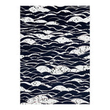 Rain, Abstract Storm Black & White, Monochromatic Line Art Sketch, Simple Eclectic Painting (Print Only) thumbnail