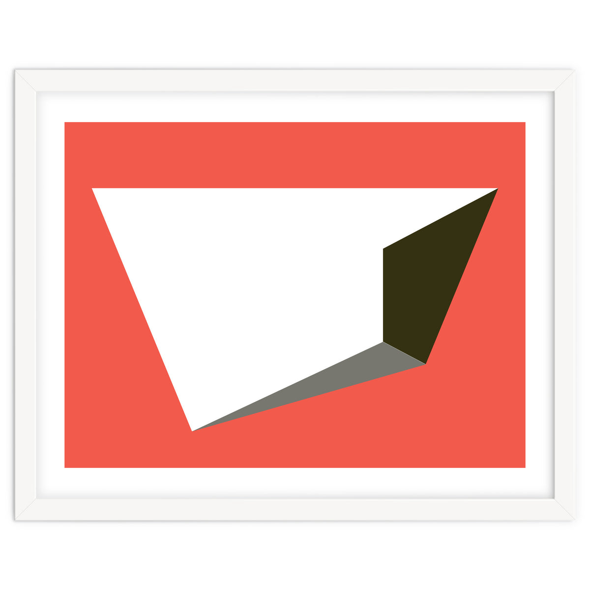 Geometric Shapes No. 81 - pink, grey, black & white