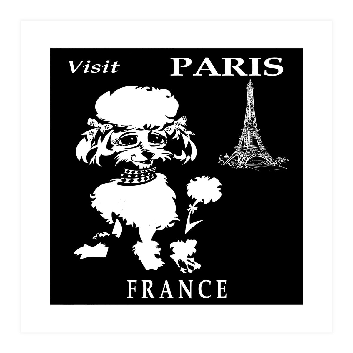 Paris France Travel Poster (Print Only)