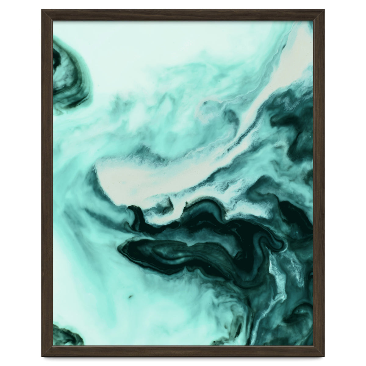 Abstract marbling mint