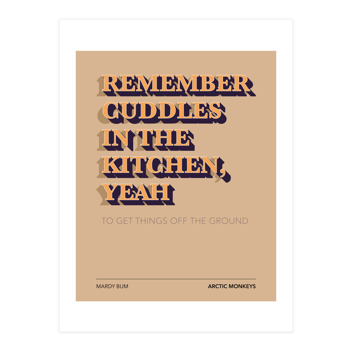 Arctic Monkeys - Mardy Bum (Print Only)