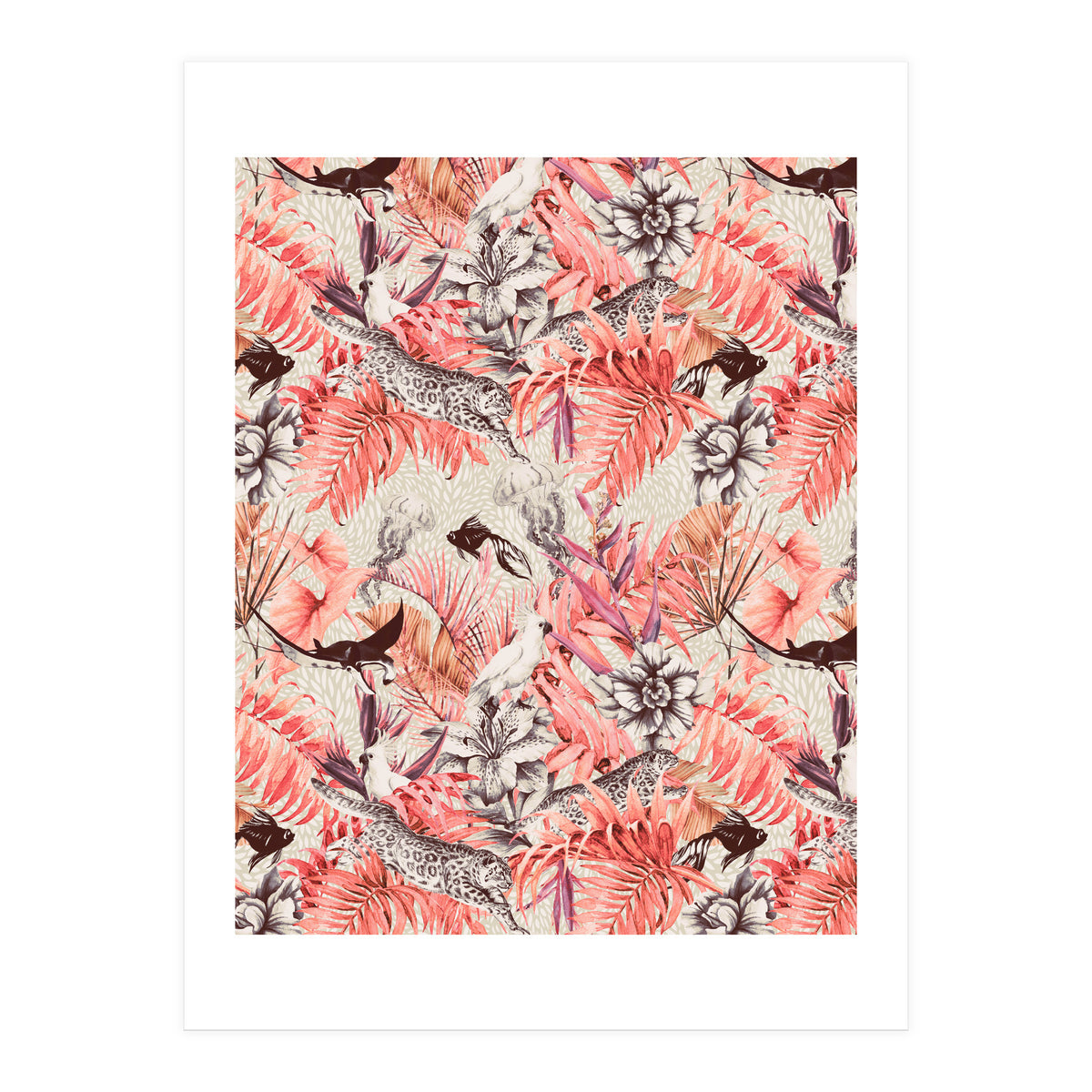 Tropical paradise pink  (Print Only)