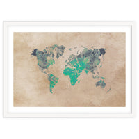 world map green