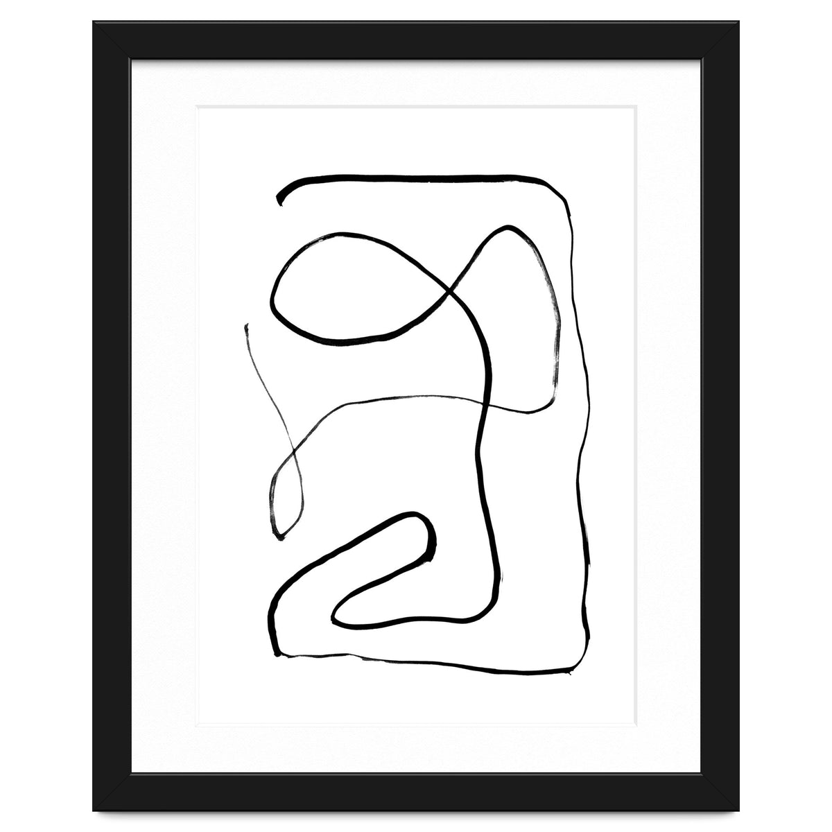 Mid-Century Line Art Print #2