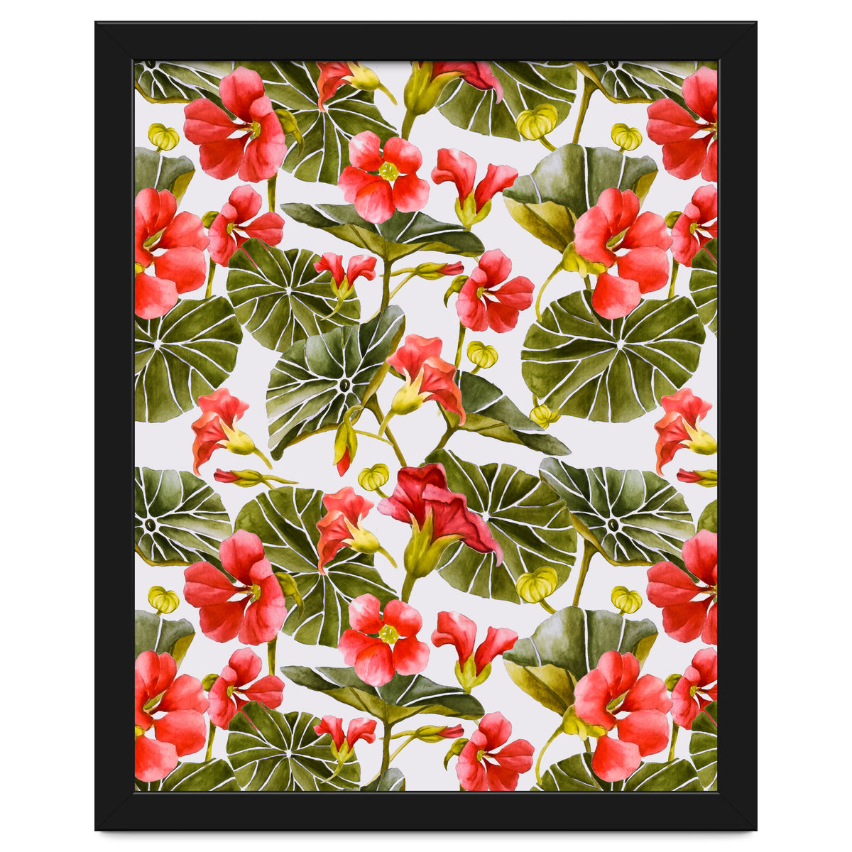 Nasturtiums watercolor 02