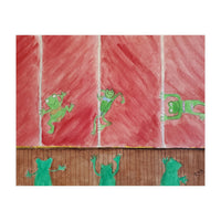 Pole-dancing Frogs (Print Only)