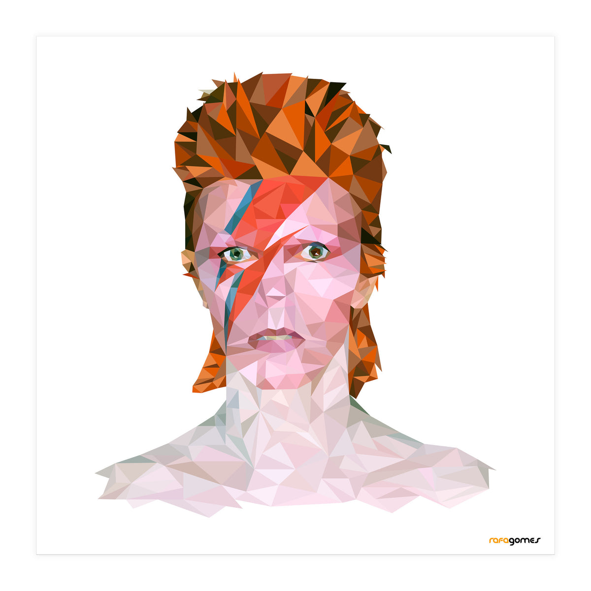 David Bowie Low Poly (Print Only)