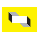 Geometric Shapes No. 50 - yellow, black & grey (Print Only) thumbnail