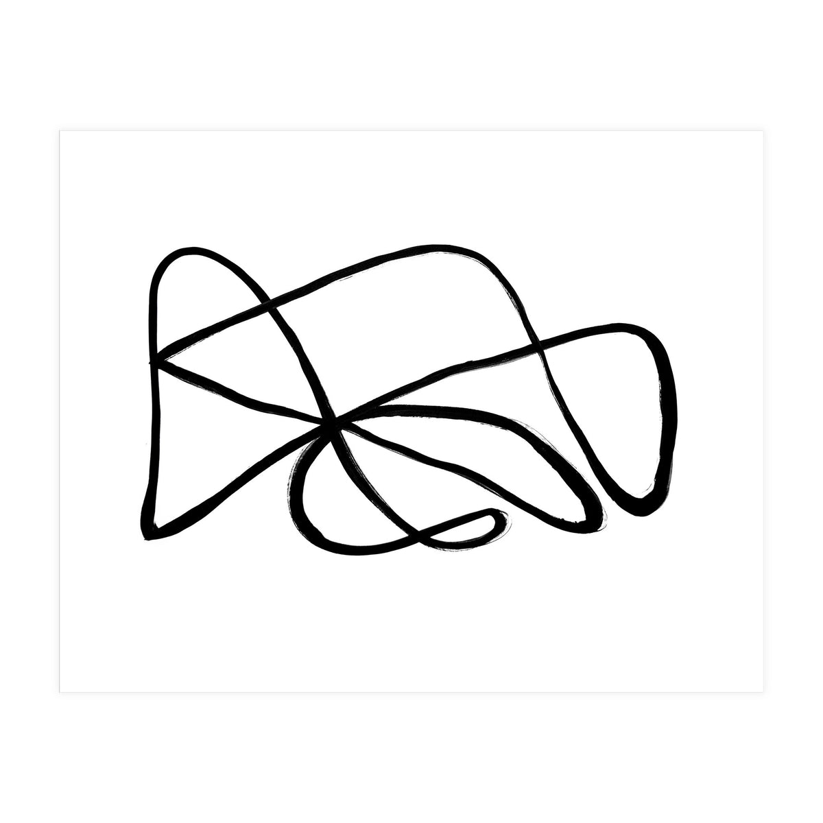 Black and White Line Art #2 (Print Only)