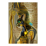 Ancient Egyptian Cat Goddess Bastet AI Art (Print Only) thumbnail