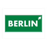 Let`s go to Berlin, Germany! Green road sign (Print Only) thumbnail