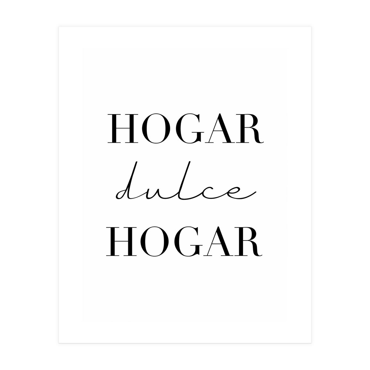 Home Sweet Home (Spanish) (Print Only)