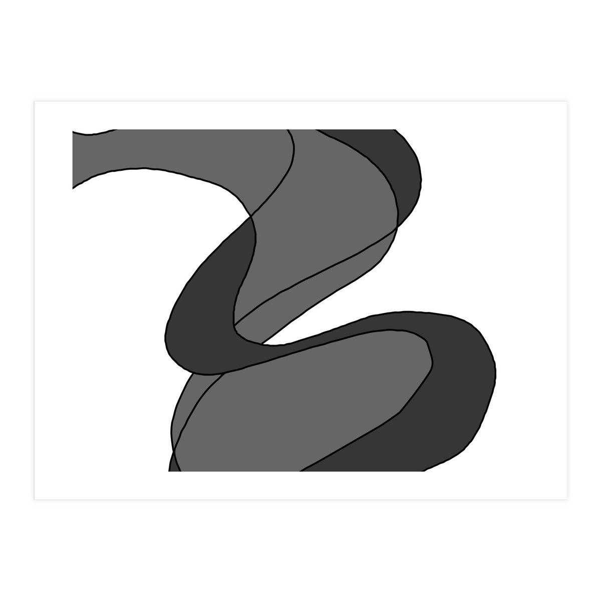 Grey Waves 8 (Print Only)