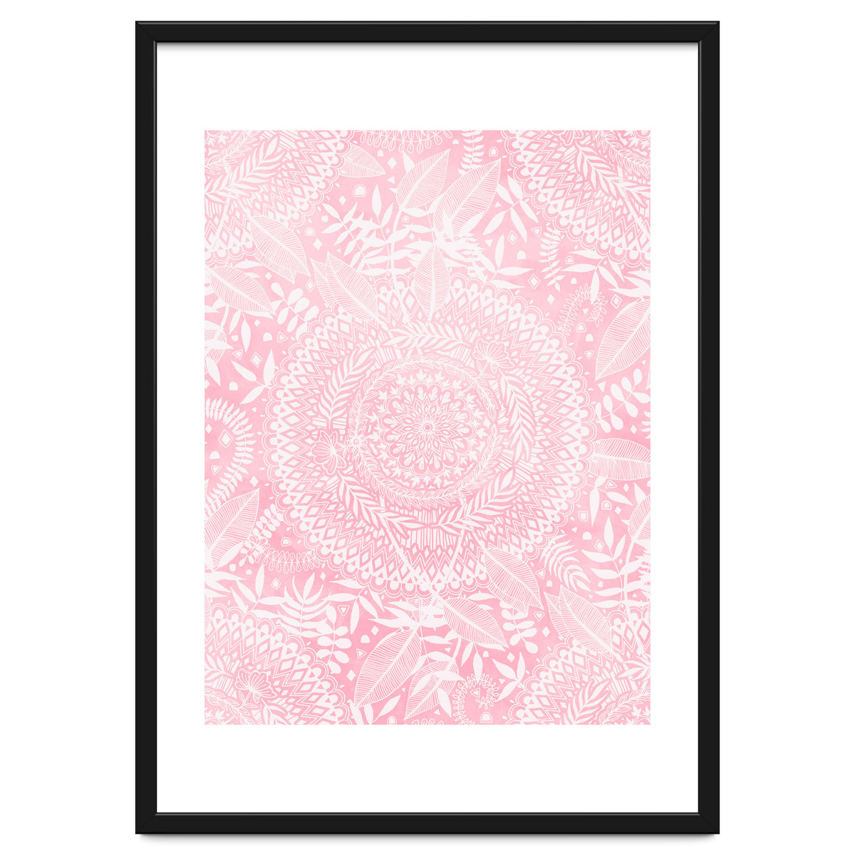 Medallion Pattern in Blush Pink