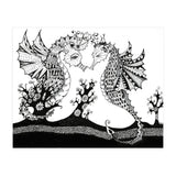Seahorse Dragons Love Illustration (Print Only) thumbnail